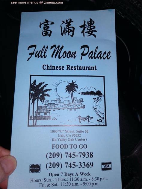 full moon palace menu|Menu at Full Moon Palace restaurant, Galt